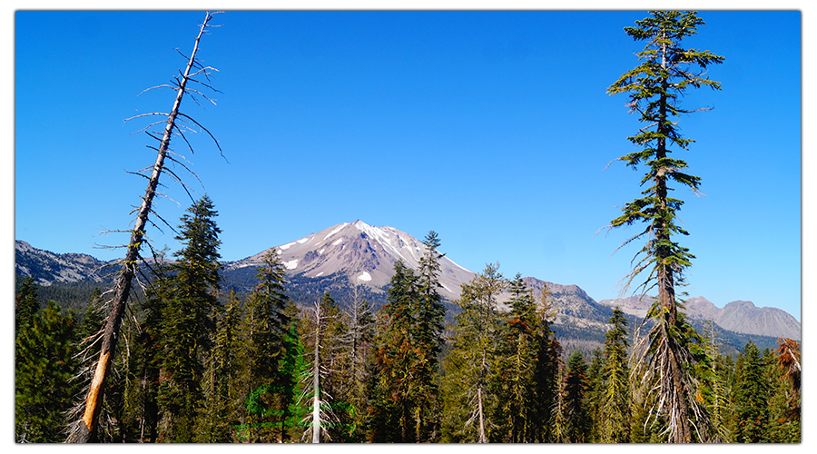 Mount Lassen making an appearance in the distance