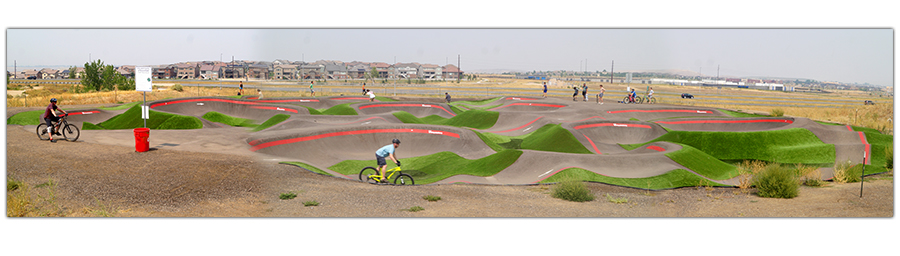 view of the entire broomfield pump track