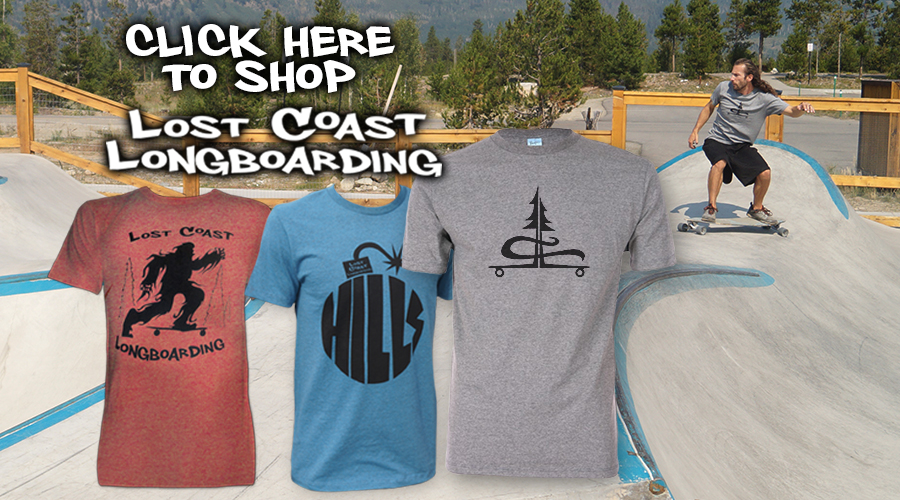 lost coast longboarding hand crafted t-shirts