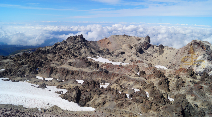 gorgeous view while hiking lassen peak