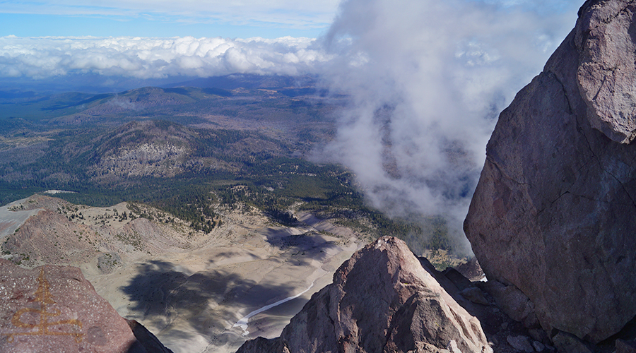 high, vast views from lassen peak trail