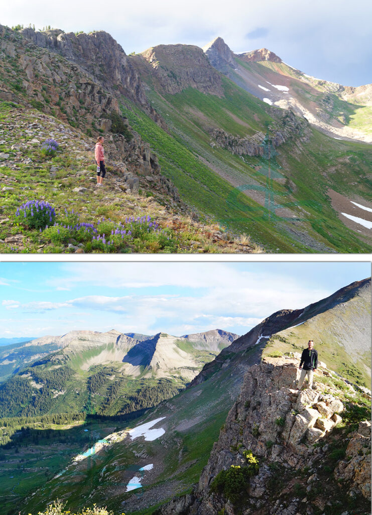 gorgeous mountain views from the saddle