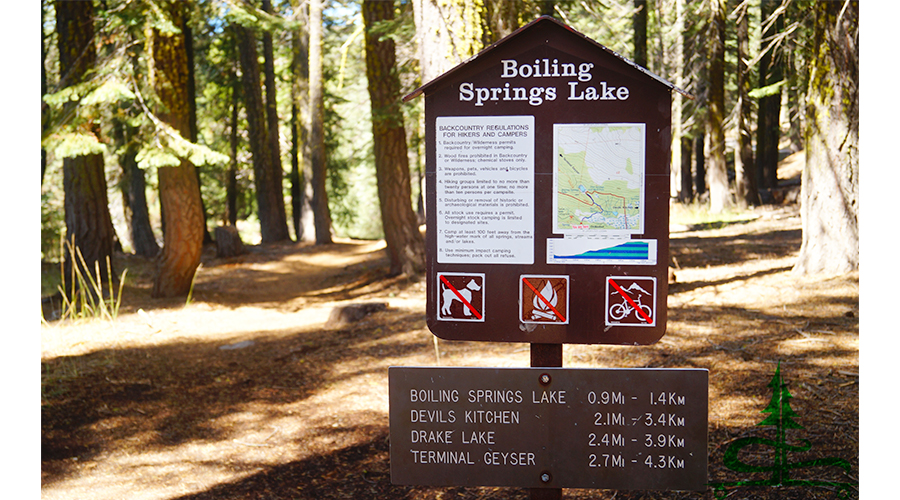 warner valley trailhead sign