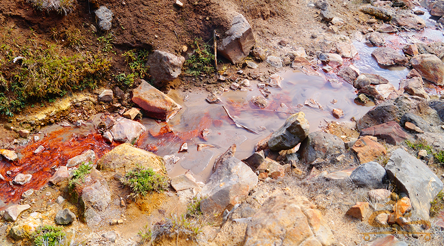 interesting stream near the volcanic features by warner valley trailhead