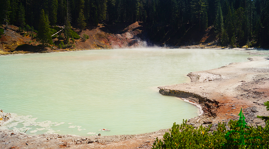 boiling springs lake shoreline