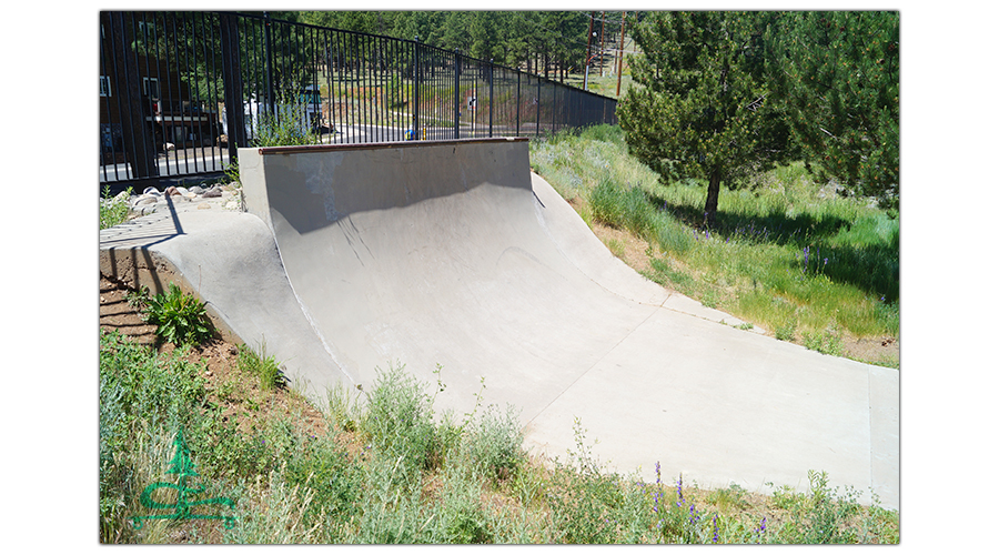 quarter pipe at the basin skatepark in flagstaff