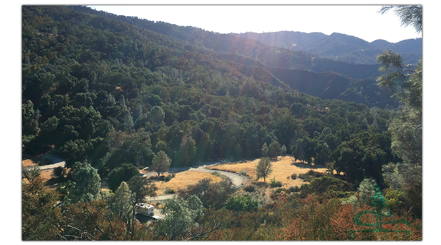 our view while camping near pinnacles national park 