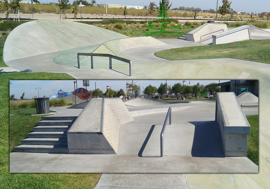 street obstacles at generations skatepark