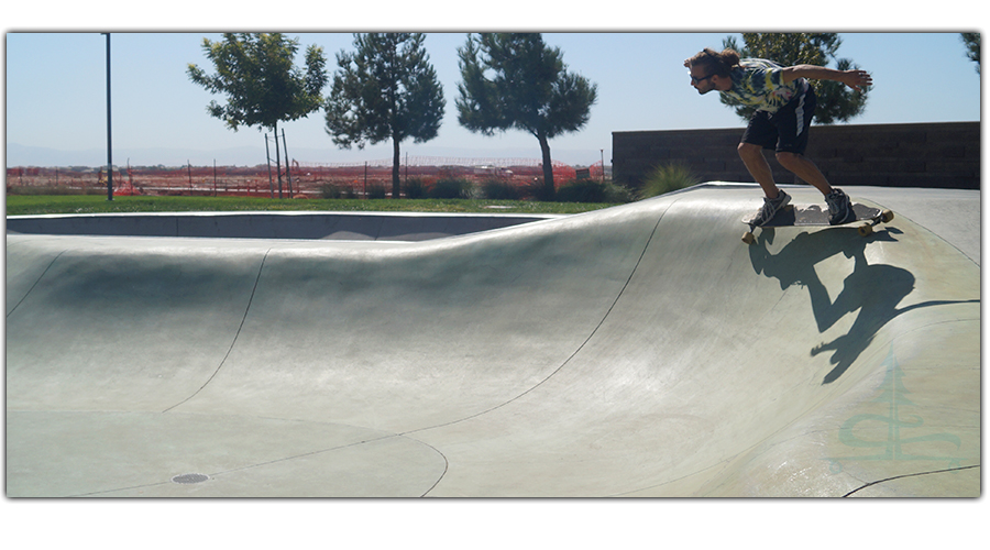 pumping on smooth obstacles longboarding in sa skatepark