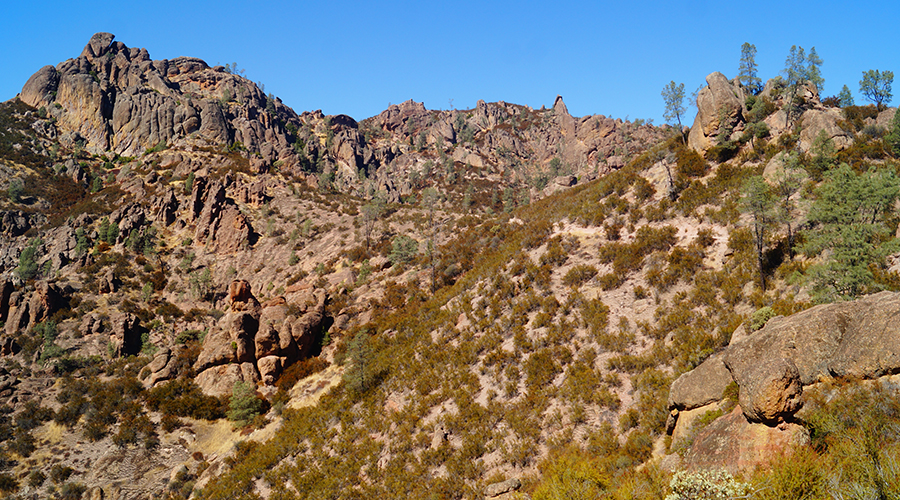 rocky terrain of rim trail