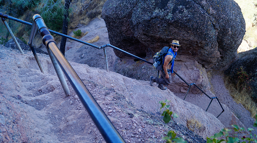 high and narrow trail is one of the best hikes in pinnacles national park