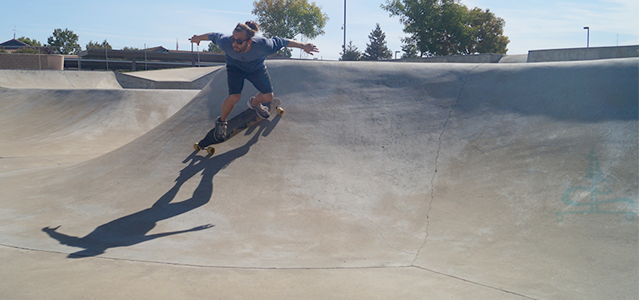 longboarding at ripon skatepark