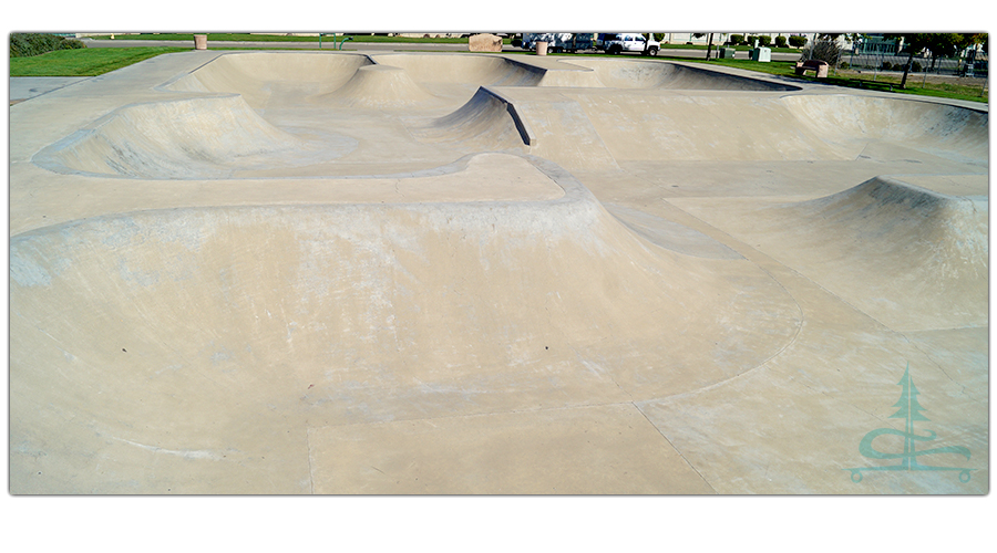 smooth open layout of ripon skatepark