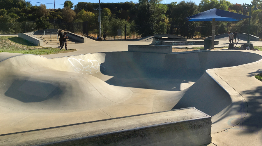 first bowl near the entrance of granite skatepark