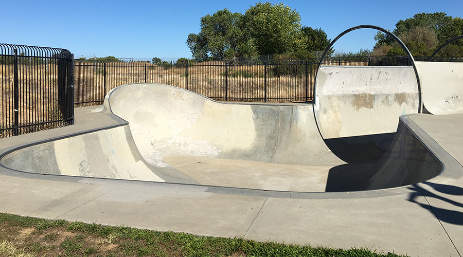 huge bowl with a half tunnel