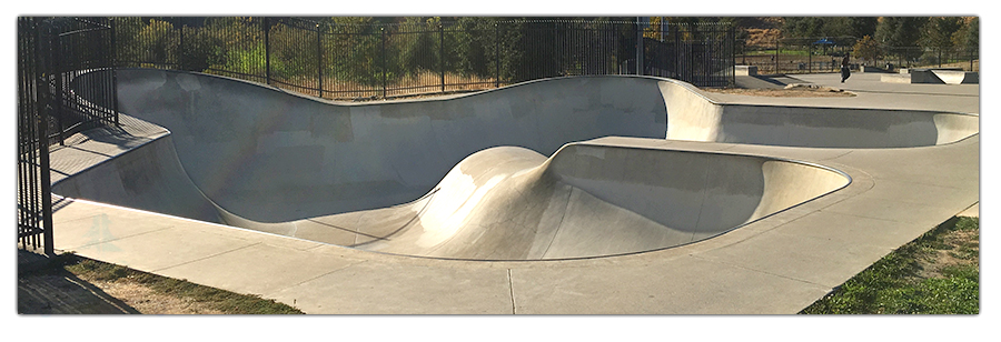 unique bowl at the granite skatepark