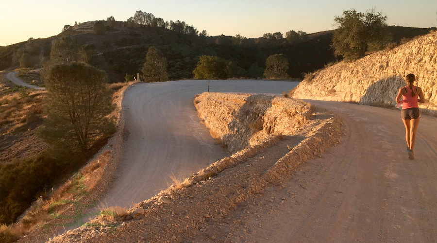 running and exploring while camping at williams hill recreation area