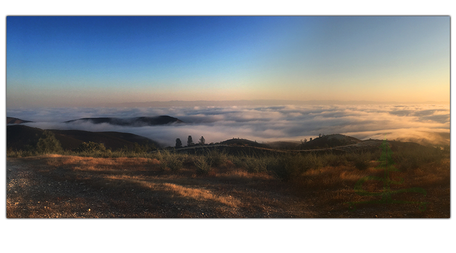 beautiful sunrise from our dispersed camp spot at williams hill