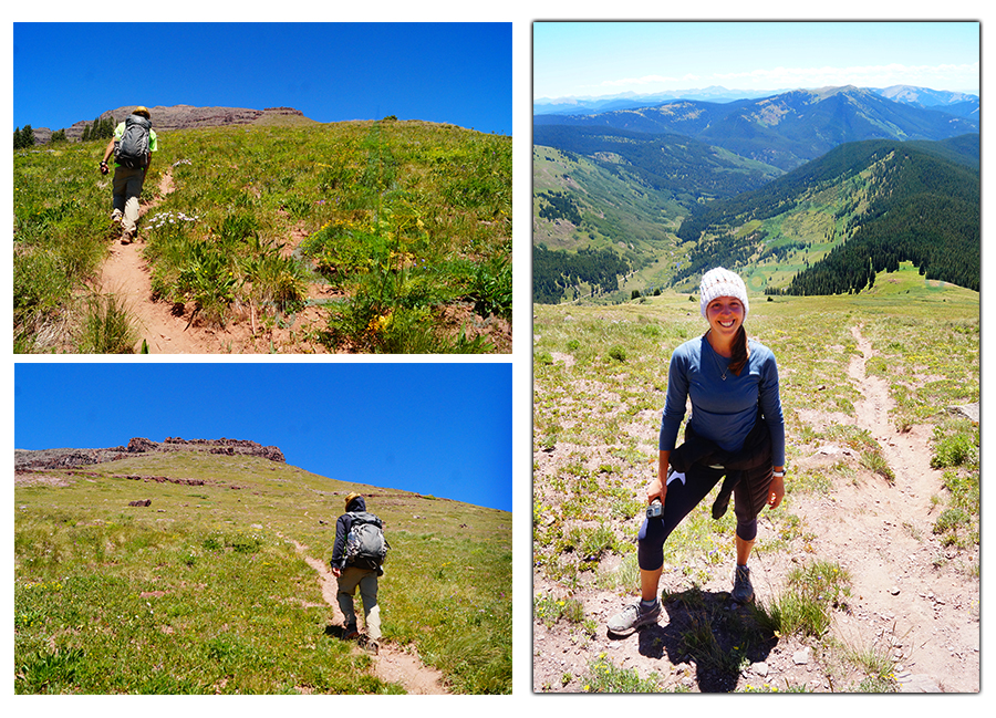 steep hike straight up the mountainside