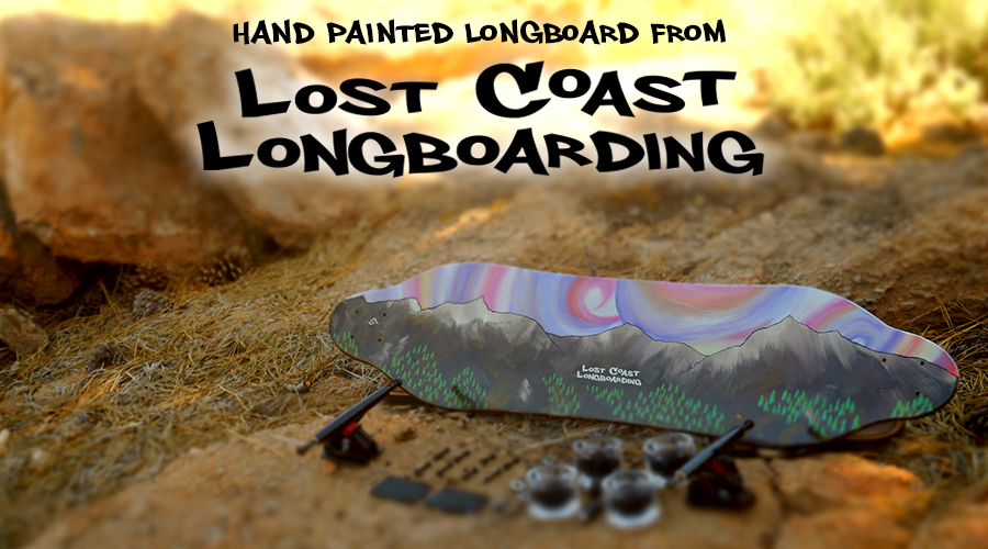 hand painted longboards from lost coast longboarding