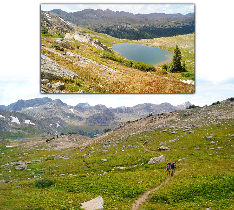 treasure vault lake and a gorgeous alpine meadow on missouri pass and fancy pass loop