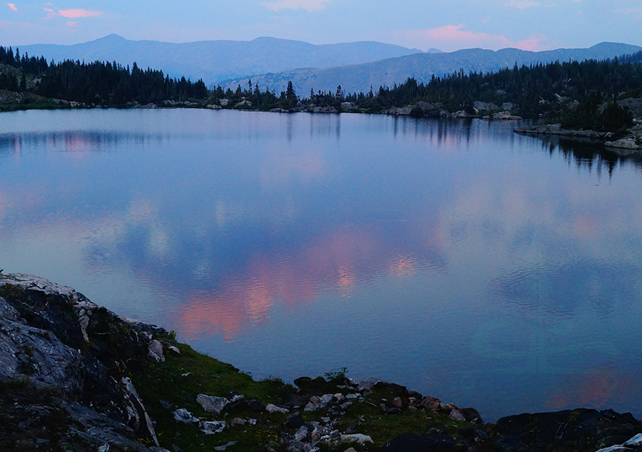 beautiful sunset over missouri lake on our tbackpacking missouri pass and fancy pass loop