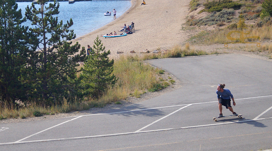 longboarding dillon reservoir rec path