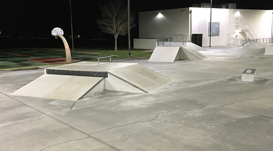 ramps and ledges at the twentynine palms skatepark