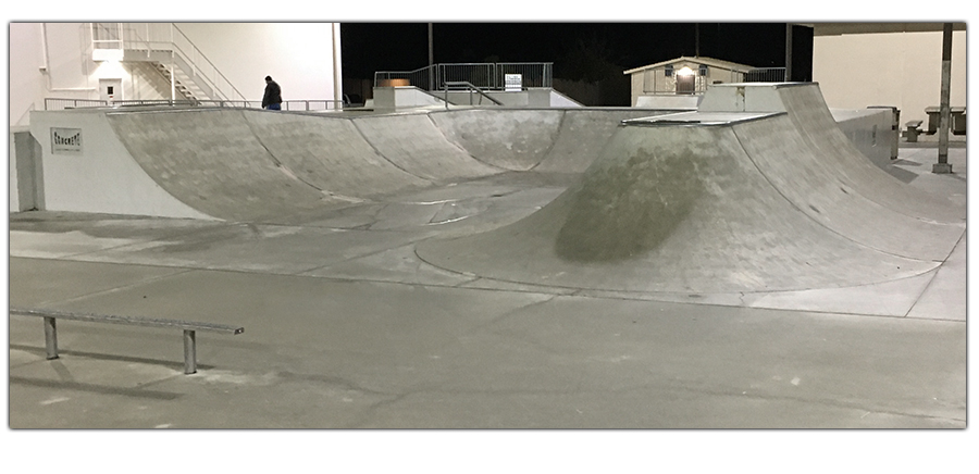 banked turn at the twentynine palms skatepark