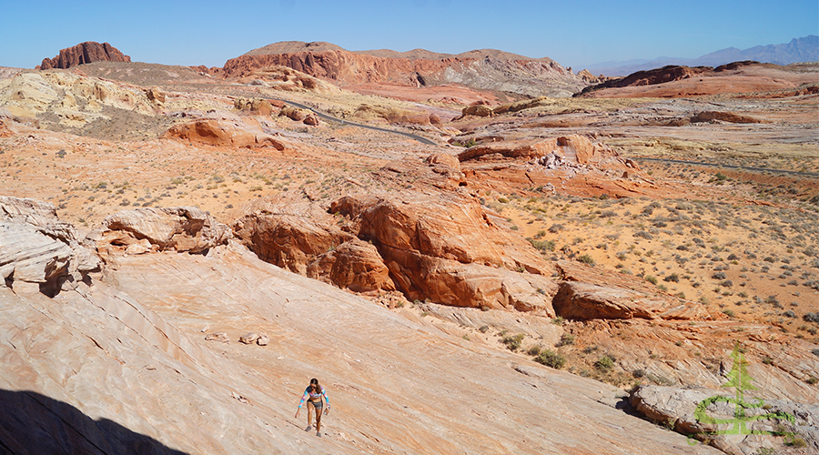 adventuring on the vast rock formations