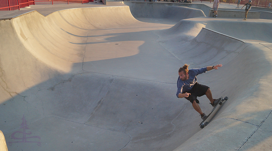 longboarding at anthem skatepark