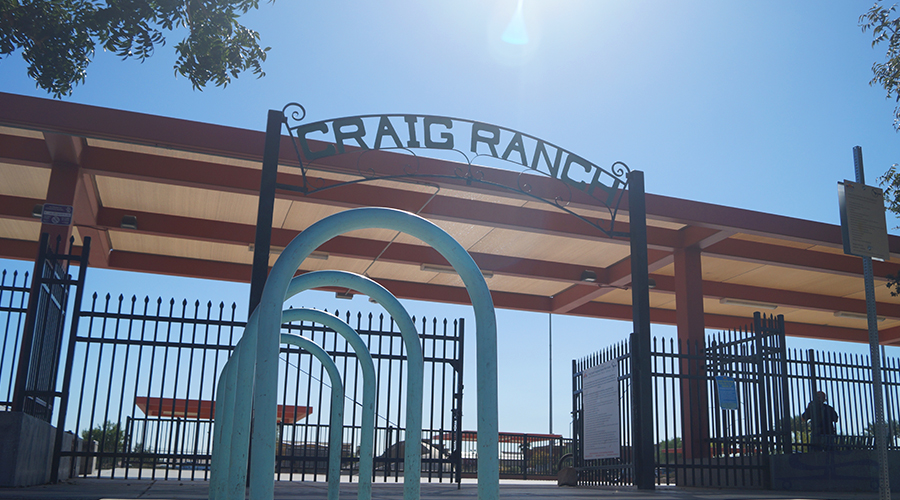 entrance to craig ranch skatepark