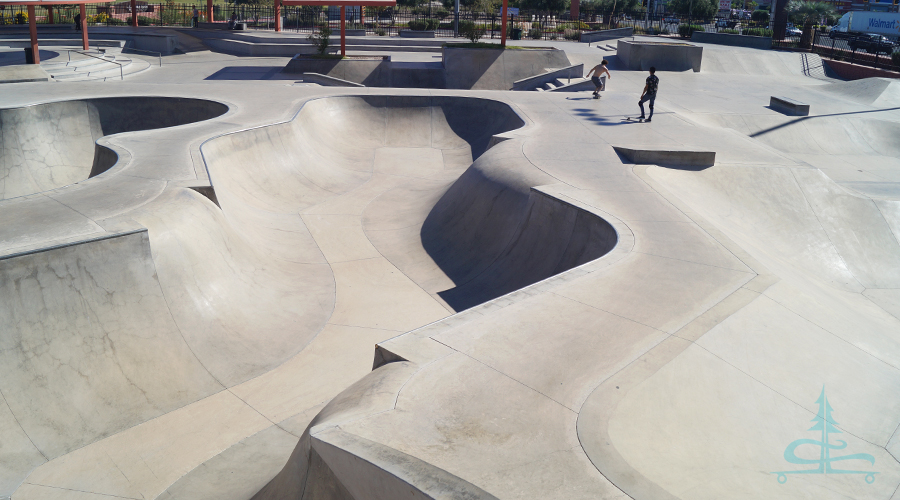 lots of bowls and smooth transitions at craig ranch skatepark
