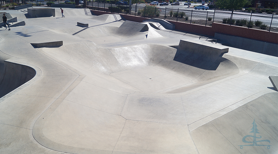 layout of craig ranch las vegas skate park