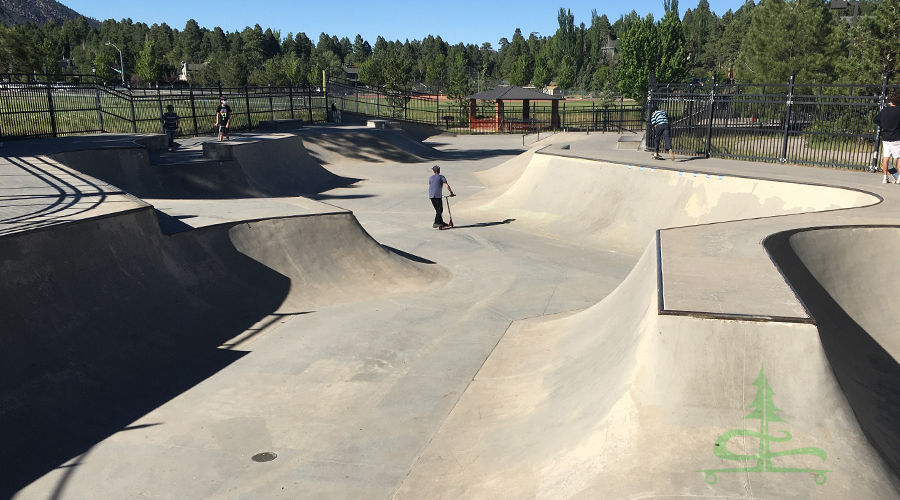 long narrow layout at fox glenn skatepark