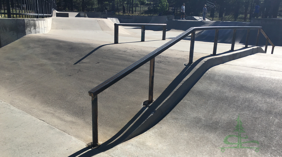 rail at fox glenn skatepark