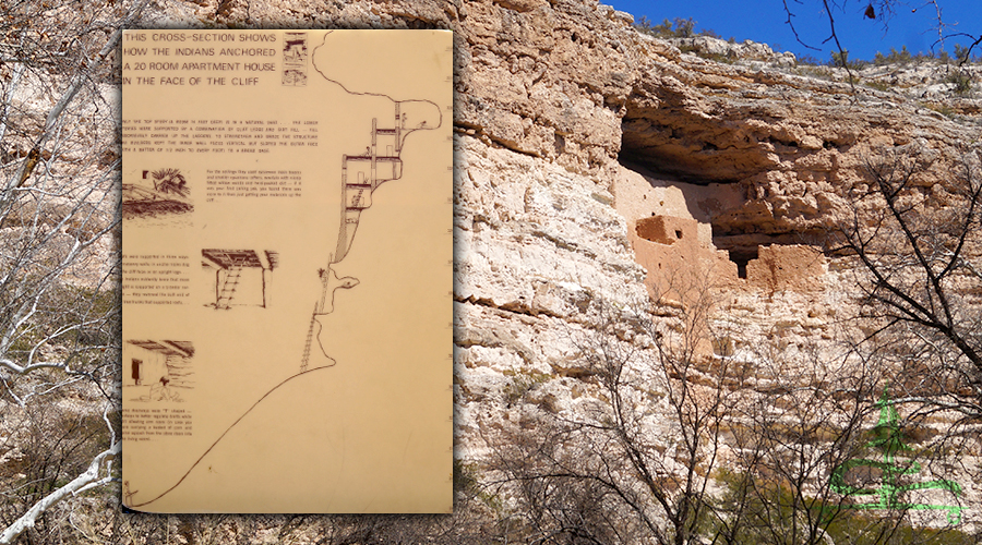 cross section of montezuma castle