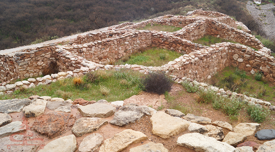 clusters of rooms at tuzigoot national monument