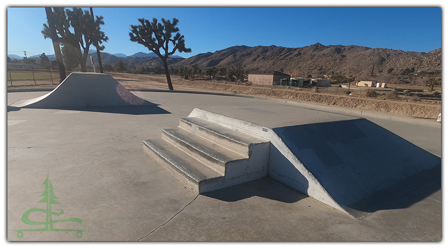 more street features at the yucca valley skatepark