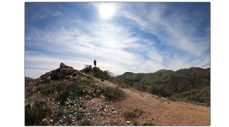exploring the nearby landscapes while camping near sycamore creek 