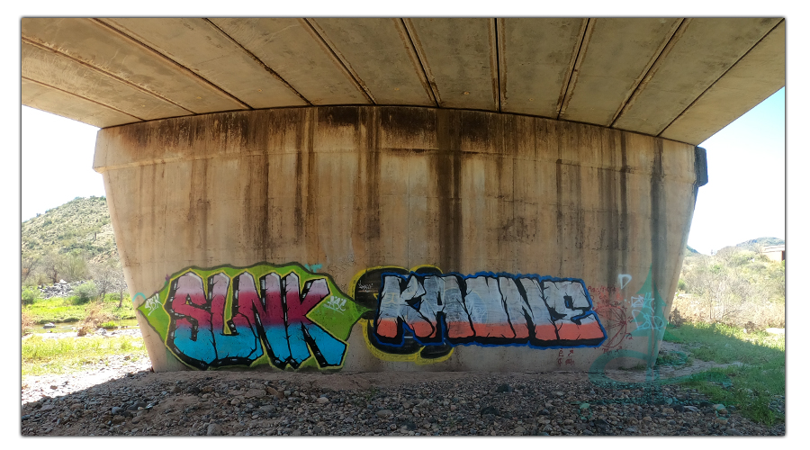 under the bridge of beeline highway