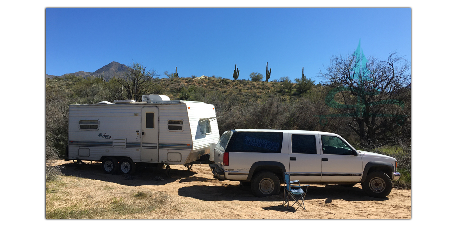 our spot camping near sycamore creek