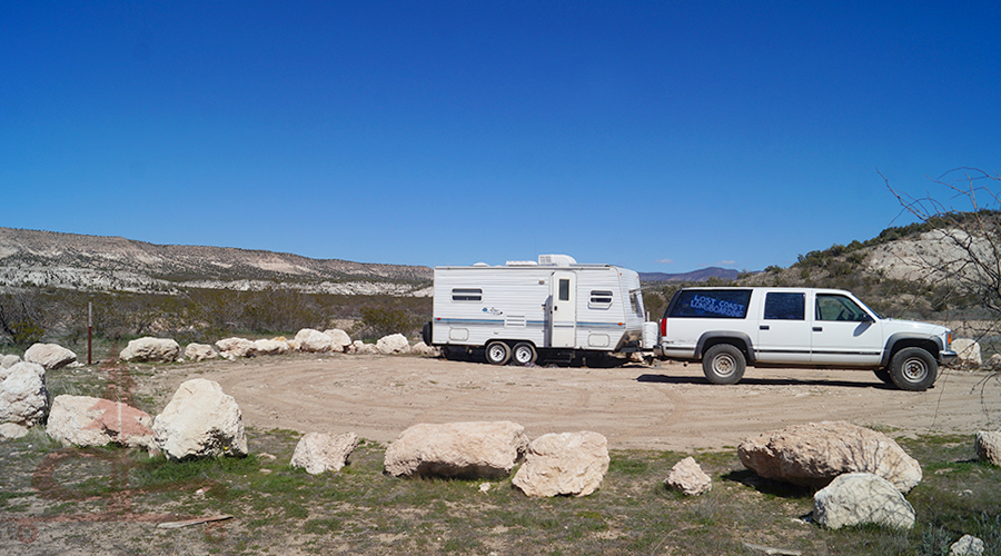 vast desert views while camping near camp verde