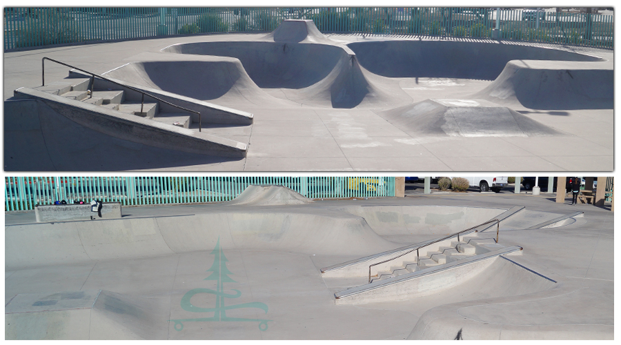 layout of the durango skatepark