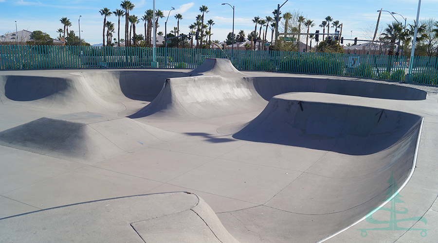 main bowl at the durango skatepark