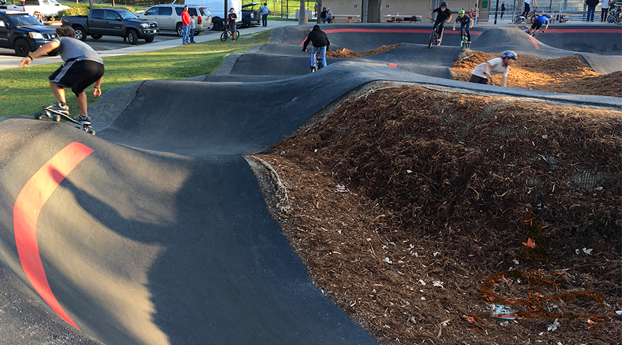 traffic at the temecula pump track