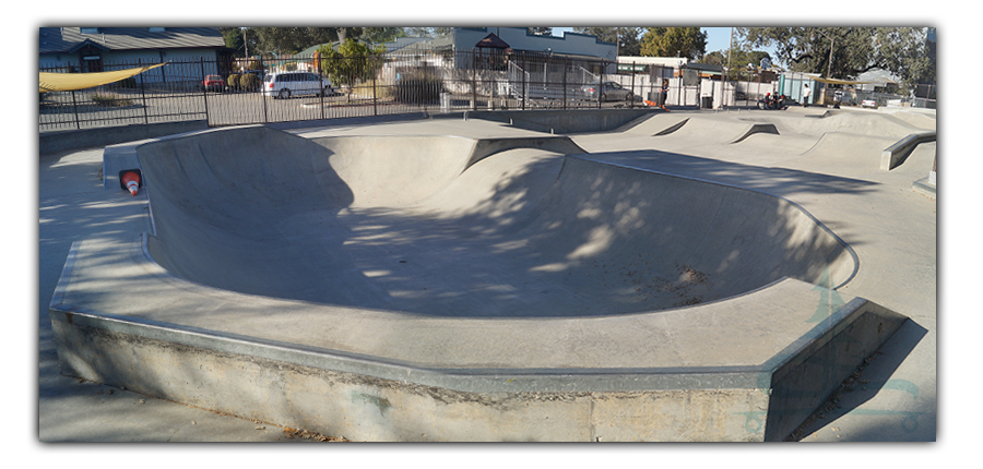 large bowl at the templeton skatepark