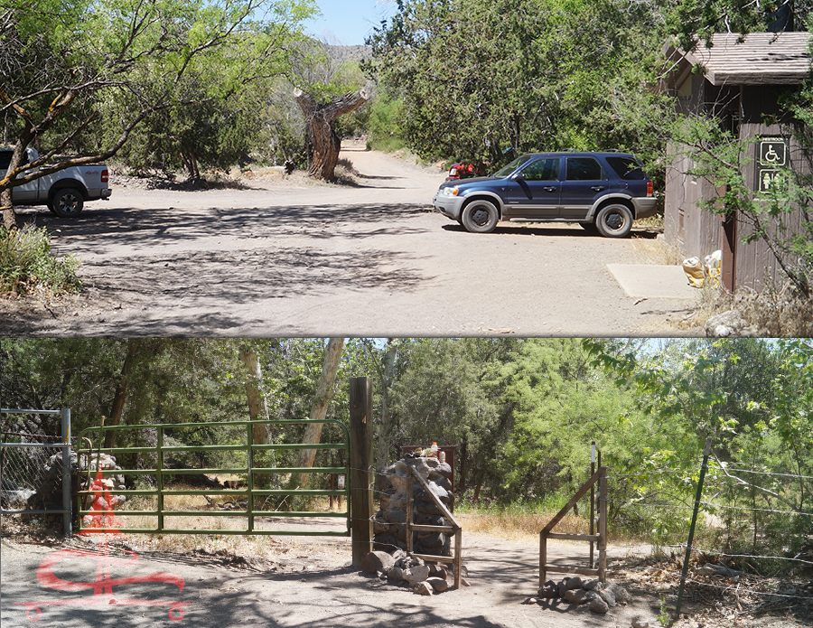 parking area and trailhead