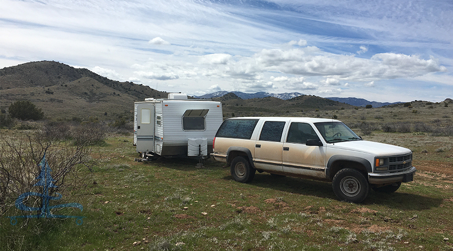 our spot while camping near mayer arizona