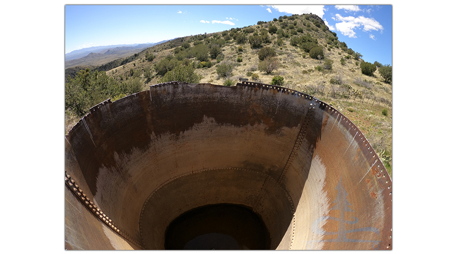 trough while hiking near mayer